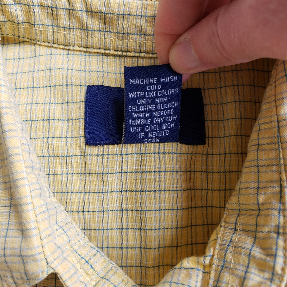 Yellow Button Down Blouse - Picture 5 of 8